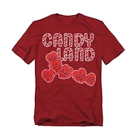 Logovision Men's Candy Land Hearts Say I Love You T Shirt