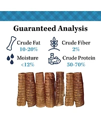 Country Living 6" Beef Trachea Dog Chews – 10 Count Bag – All-Natural