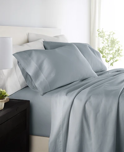 ienjoy Home Long Staple 300-Thread Count Cotton Solid 4-Pc. Sheet Set, Split King