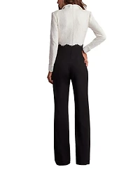 Tadashi Shoji Women's Deacon Collar Jumpsuit