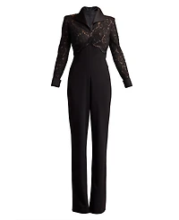 Tadashi Shoji Women's Deacon Collar Jumpsuit