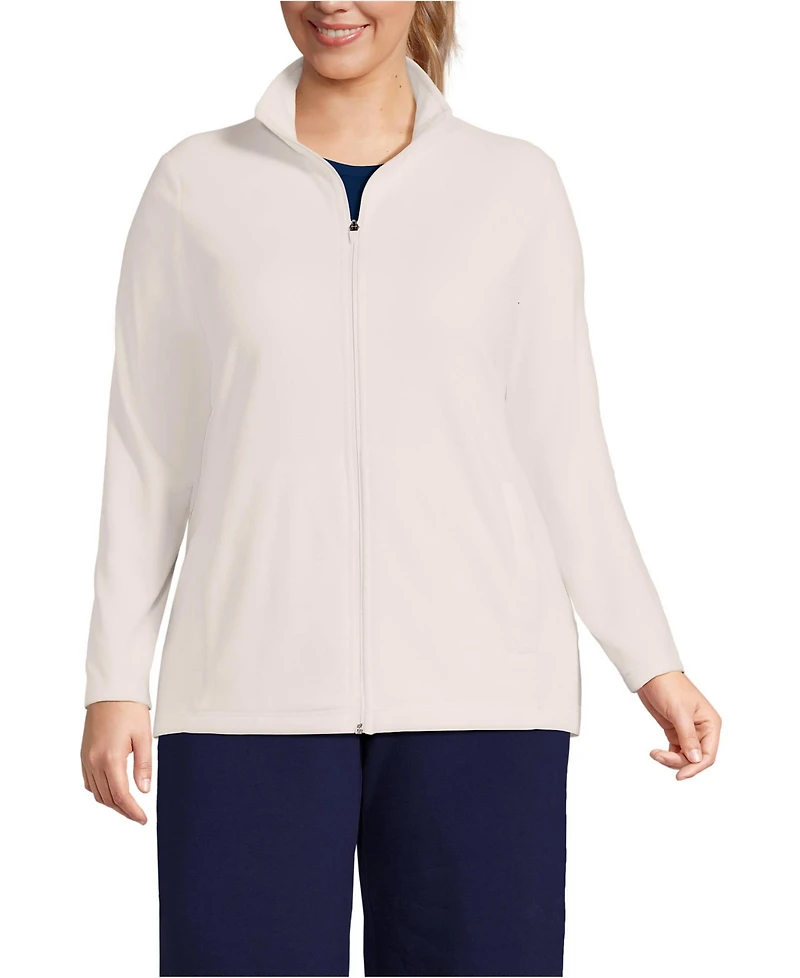 Lands' End Plus Anyweather Fleece Full Zip Jacket