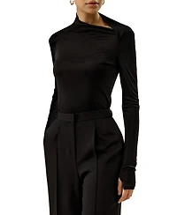 Lilysilk Women's Slim Fitted Silk Jersey Long Sleeve Top