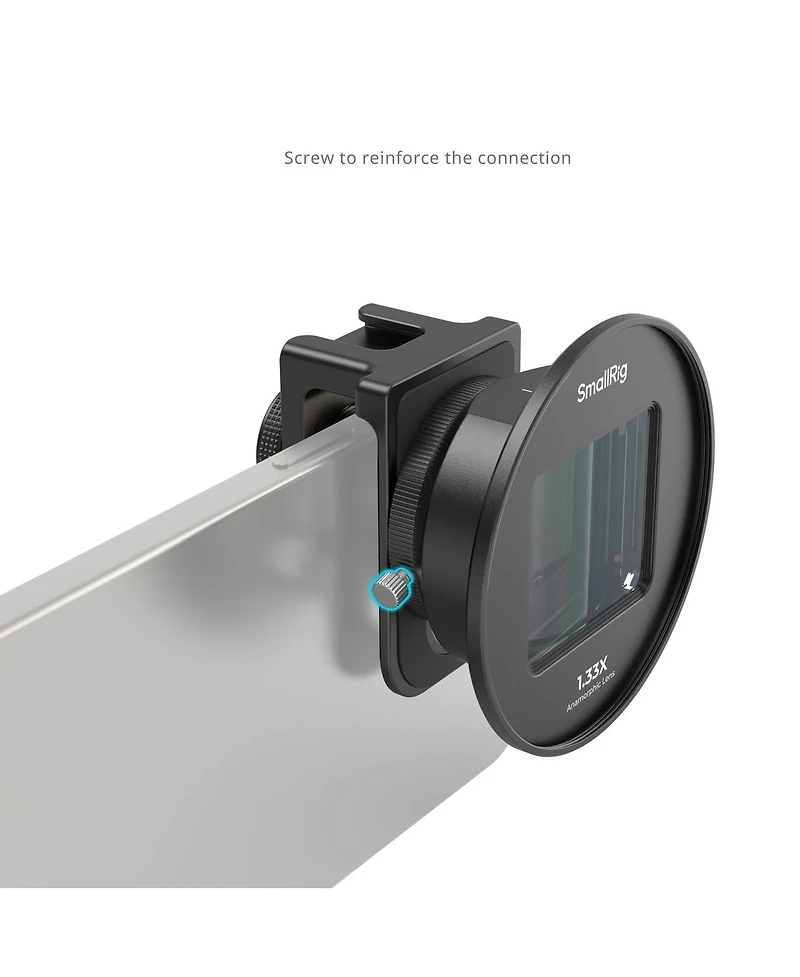 SmallRig 1.33x Anamorphic Lens for Mobile Phone, T-Mount