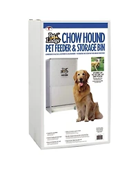 Pet Lodge Dry Food Automatic Steel Dog Feeder Chow Hound w/ 50 Pound Capacity