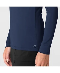 Wink Layers Women's Long Sleeve Mock Neck Silky Tee