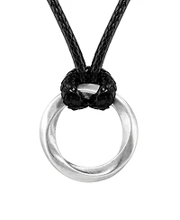 Vincero Men's Kairos Opportunity Pendant in Sterling Silver on Wax Cord