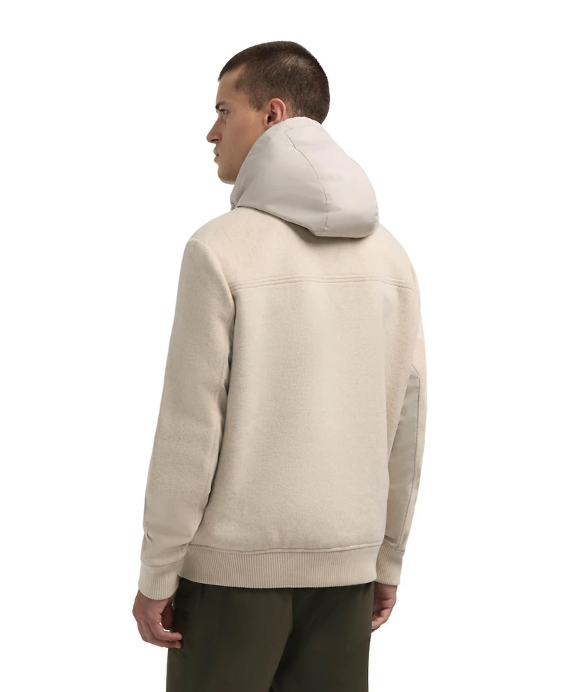 Pajar Men's Men s Hader Wool Blend Bomber Jacket with Removable Hooded Bib