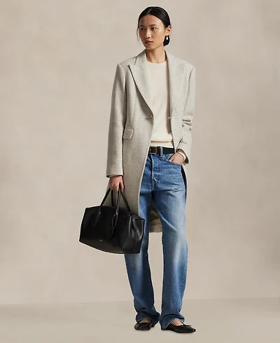 Polo Ralph Lauren Women's Herringbone Peak Lapel Coat