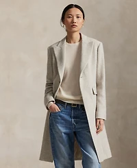 Polo Ralph Lauren Women's Herringbone Peak Lapel Coat