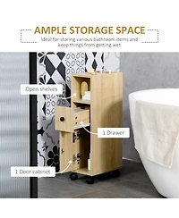 Slickblue Durable Bathroom Cabinet for Towels and Essential Storage in Small Spaces