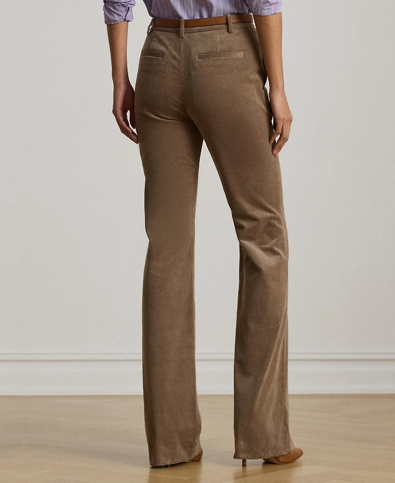 Lauren Ralph Women's High Rise Corduroy Flare Pants