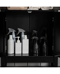 Slickblue Wall-Mounted Bathroom Cabinet with Mirror and Storage for Toiletries