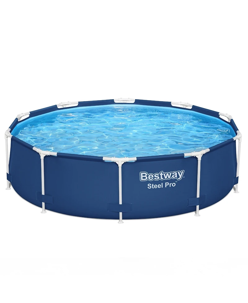 Bestway Steel Pro 10'x30" Round Above Ground Swimming Pool Set with Filter Pump
