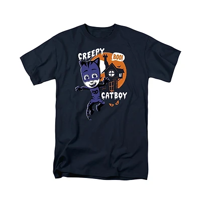 Logovision Men's Pj Masks Creepy Catboy T Shirt