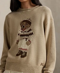 Polo Ralph Lauren Women's Bear Intarsia-Knit Rollneck Sweater