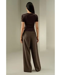 Lilysilk Women's Slim Fitted Silk Jersey Tee