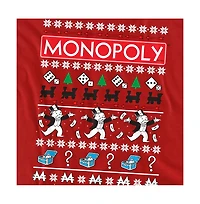 Logovision Men's Monopoly Icons Ugly Christmas Sweater T Shirt