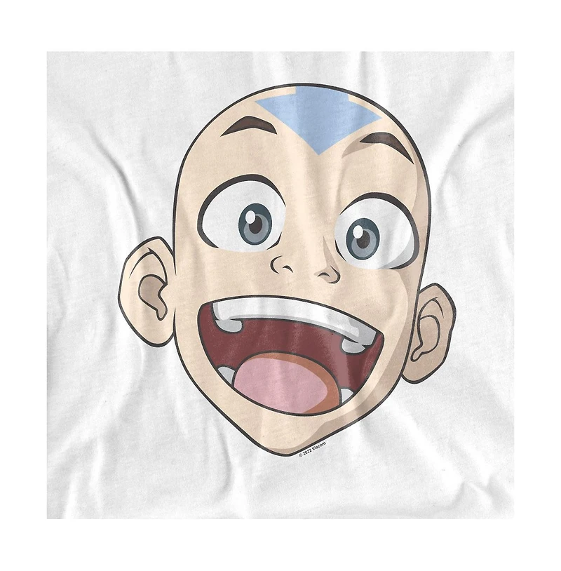 Logovision Men's Classic Avatar The Last Airbender Big Aang Face T Shirt