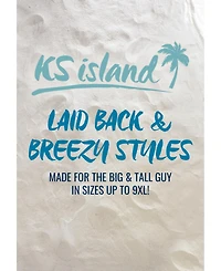 KingSize Tall Cling-Free Raglan Short Sleeve Swim Shirt