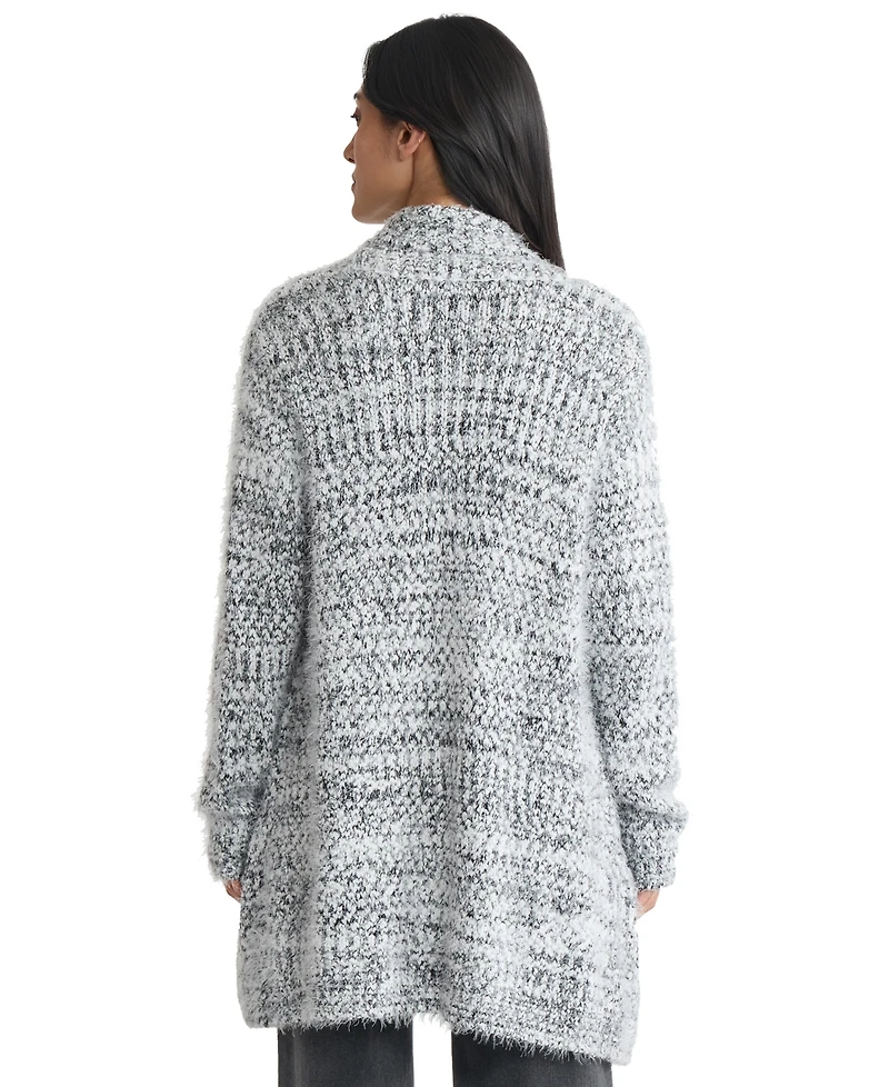 Jones New York Women's Shawl Collar Open Front Sweater