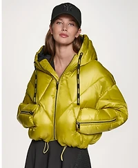 Dkny Women's Cropped Puffer Jacket