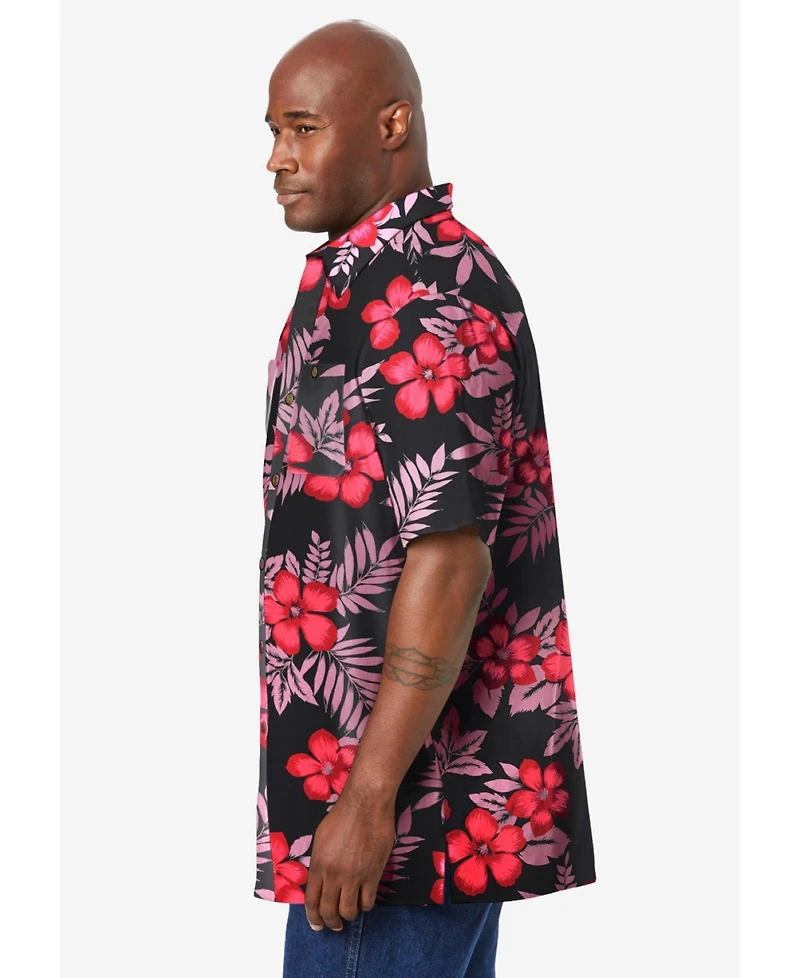 KingSize Big & Tall Short-Sleeve Linen Shirt