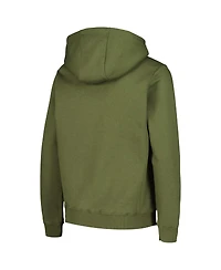 Levelwear Big Boys and Girls Olive St. Louis Blues Podium Fleece Pullover Hoodie