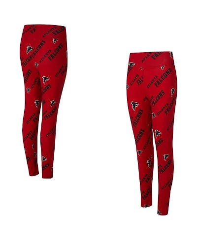 Concepts Sport Women's Red Atlanta Falcons Mosaic Allover Print Leggings