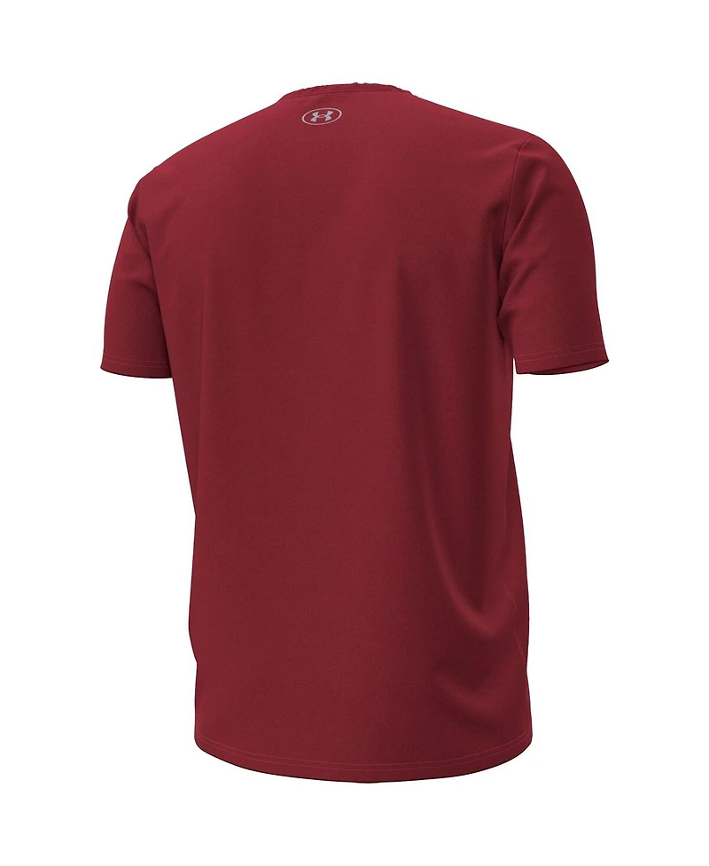 Under Armour Men's Garnet South Carolina Gamecocks Overlay Performance T-Shirt