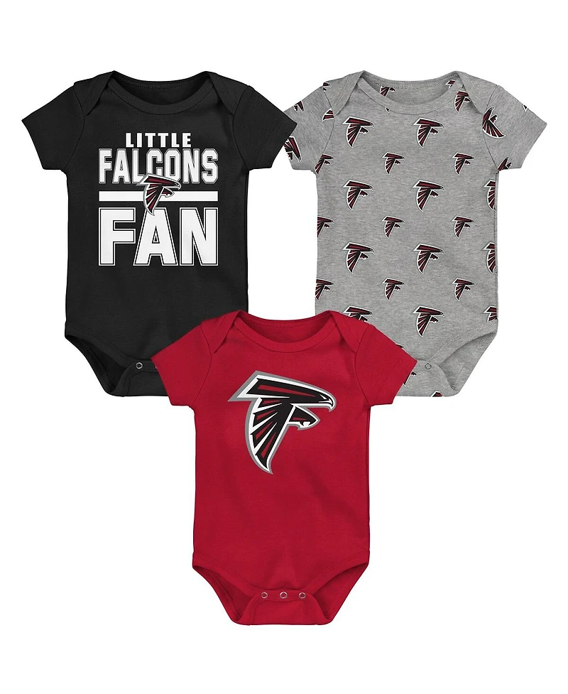 Outerstuff Newborn 3-Piece Atlanta Falcons Little Tike Bodysuit Set