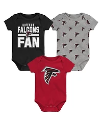 Outerstuff Newborn 3-Piece Atlanta Falcons Little Tike Bodysuit Set