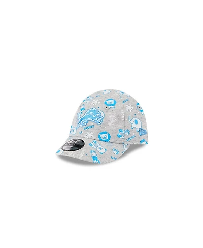 New Era Baby Boys and Girls Gray Detroit Lions Animal 9TWENTY Adjustable Hat