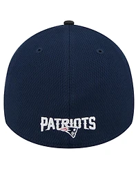 New Era Men's Navy England Patriots Visor Hit 39THIRTY Flex Hat