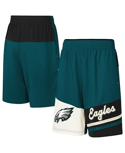 Outerstuff Big Boys and Girls Midnight Green Philadelphia Eagles Fandemonium Mesh Shorts