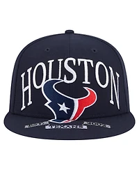 New Era Men's Navy Houston Texans Oversized 59FIFTY Fitted Hat
