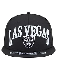 New Era Men's Black Las Vegas Raiders Oversized 59FIFTY Fitted Hat