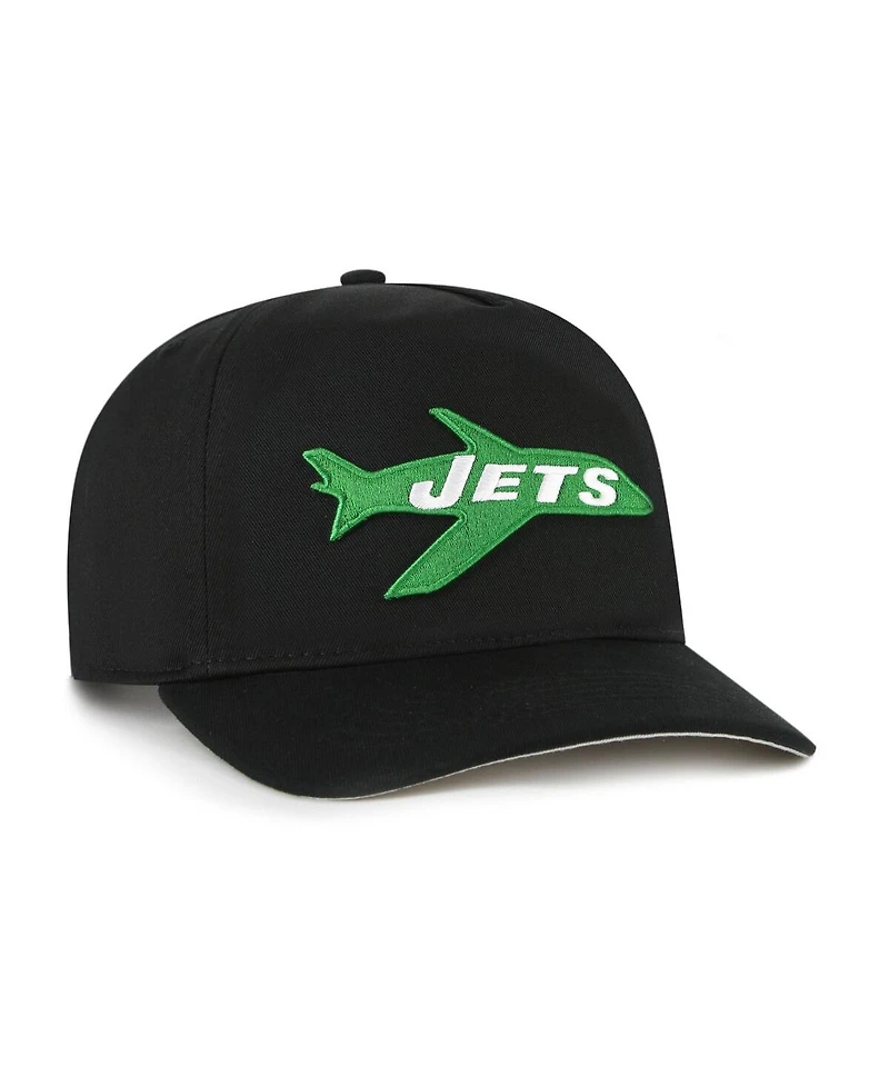 '47 Brand Men's Black New York Jets Hitch Adjustable Hat