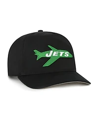 '47 Brand Men's Black New York Jets Hitch Adjustable Hat