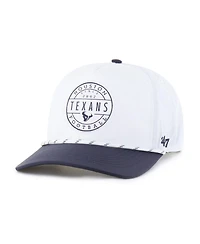 '47 Brand Men's White/Navy Houston Texans Suburbia Hitch Two-Tone Adjustable Hat