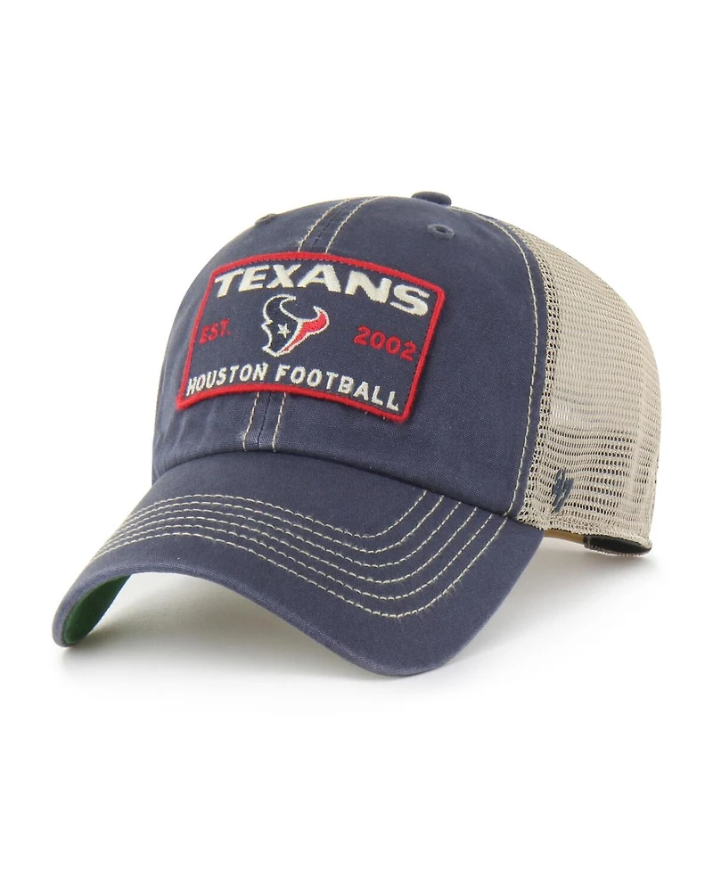 '47 Brand Men's Navy Houston Texans Wabash Trucker Clean Up Adjustable Hat