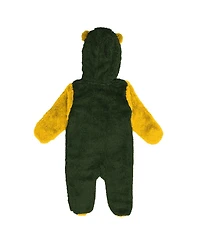 Outerstuff Baby Boys and Girls Green Bay Packers Stay Napping Fleece Bunting Full-Zip Sleeper