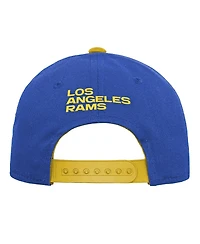 Outerstuff Big Boys and Girls Royal Los Angeles Rams Team Pre-Curved Adjustable Hat
