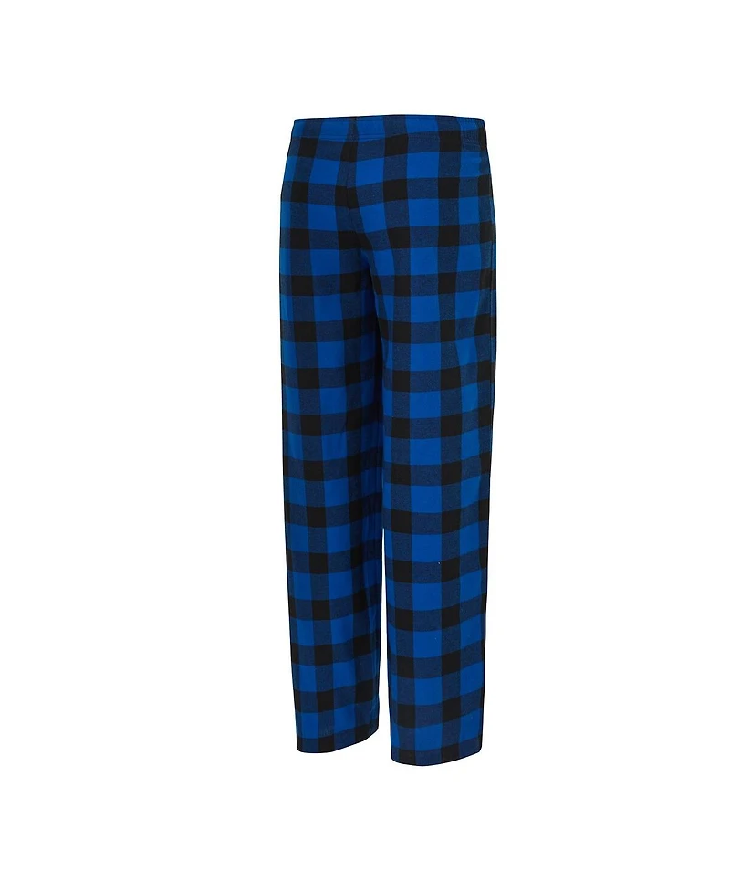 Concepts Sport Women's Royal, Black Indianapolis Colts Avondale T-Shirt Pants Flannel Pj Set