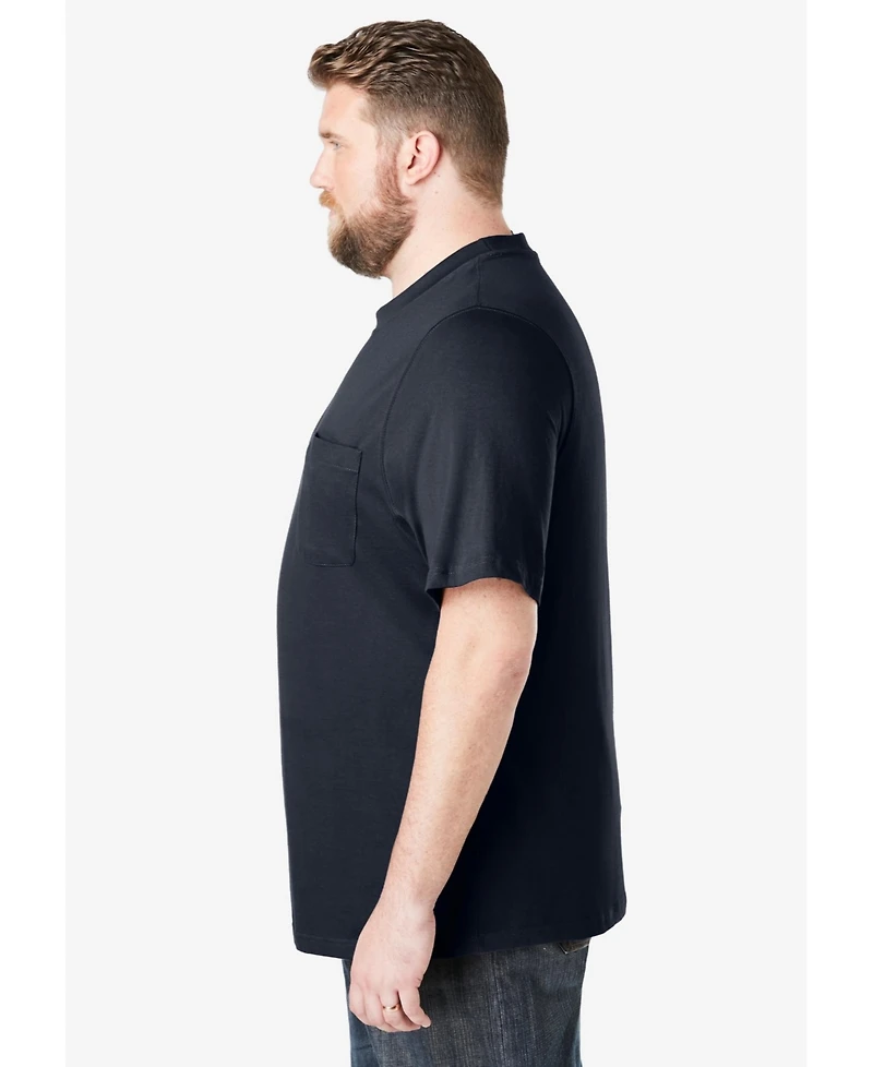 Boulder Creek Big & Tall by KingSize Heavyweight Pocket Crewneck T-Shirt