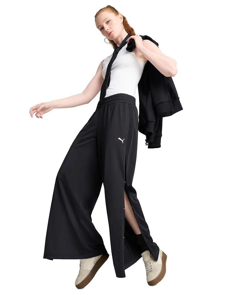 Puma Women's Low-Rise Popper Pants