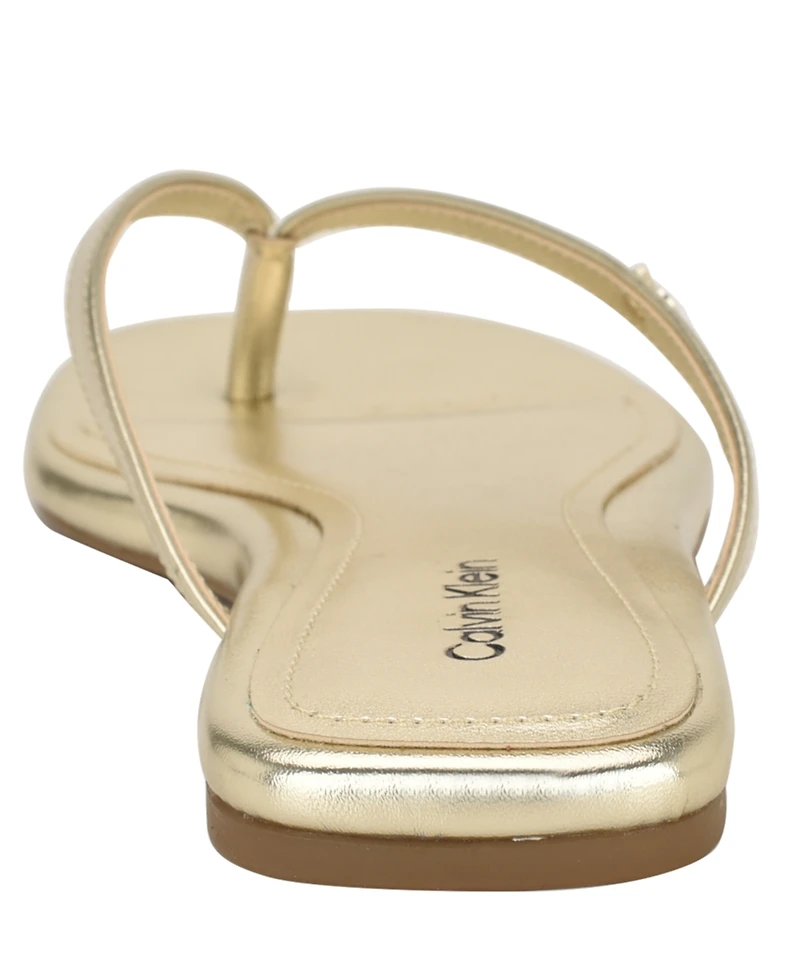 Calvin Klein Women's Stelea Flat Thong Sandals