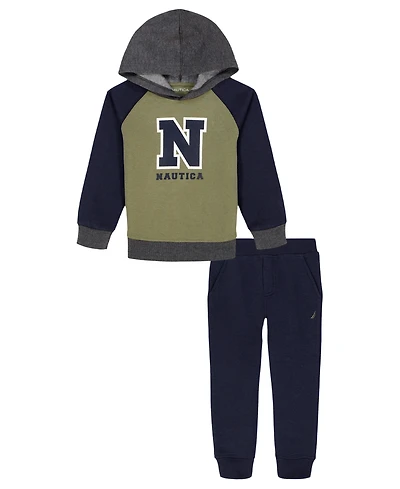 Nautica Boys 2T-7 2-Piece Hoodie and Joggers Set