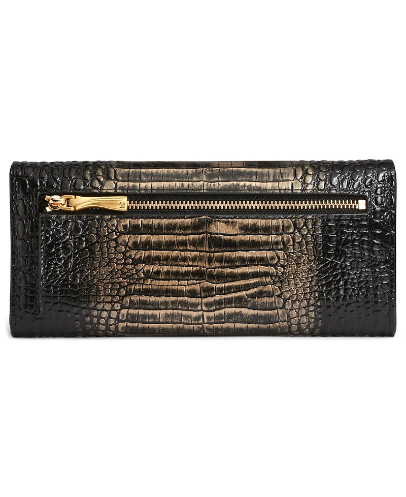 Donna Karan New York Women's Amagansett Metallic Croco Wallet