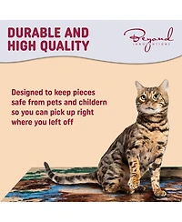 Beyond Innoventions Wooden Puzzle Table – Portable Jigsaw Organizer